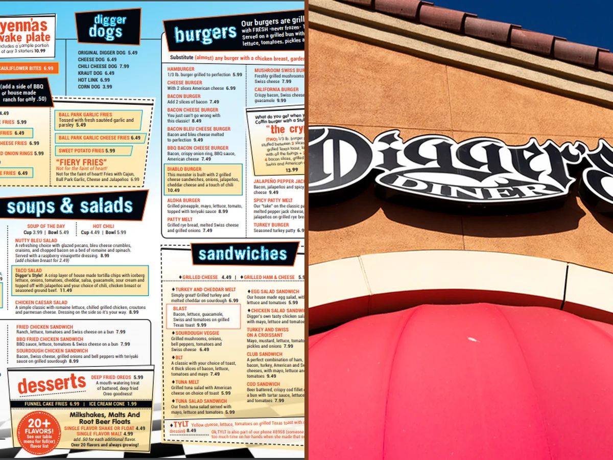 Diner booths and tabletops in a casual dining room.